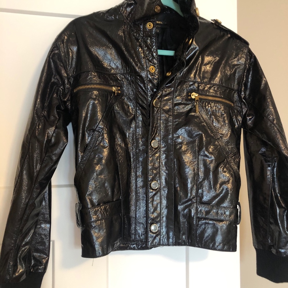 Awesome Diesel Patent Leather jacket.